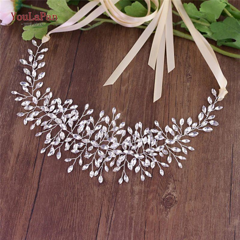 Wedding Dress Belt With Rhinestones Belt Bridal Sash Belt Silver - Frimunt Clothing Co.