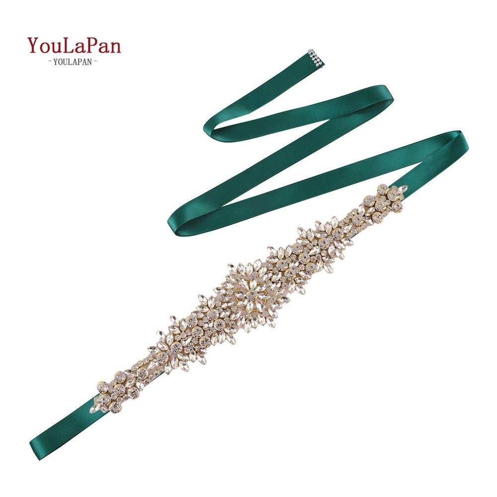 Elegant Golden Crystal Bridal Gown Belt Luxury Wedding Accessories - Frimunt Clothing Co.