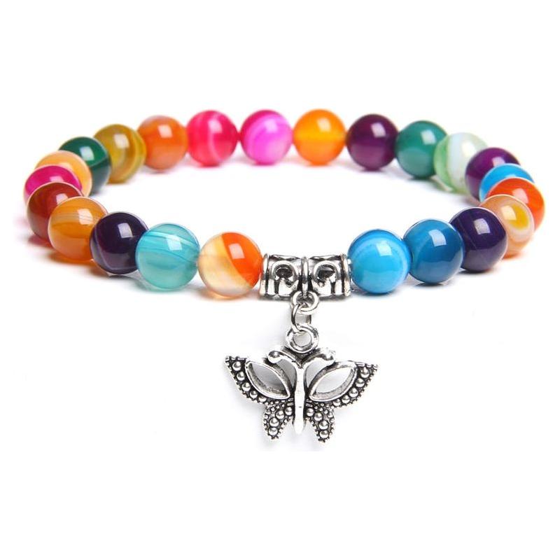 Women's Lucky Natural Stone Beads Bracelets With Charm Boho Jewelry - Frimunt Clothing Co.