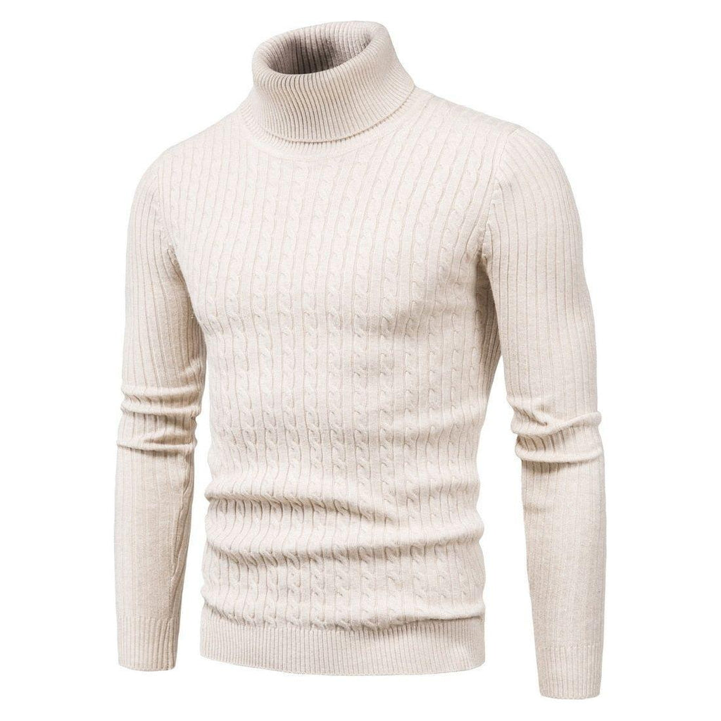 Warm Slim Fit Turtleneck Men's Sweater Pullover Knit Fall Winter Fashion - Frimunt Clothing Co.