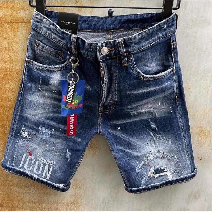 Top Clothing Dsquared2 Summer Men Jeans Slim Fit Shorts High Quality Denim Ripped - Frimunt Clothing Co.