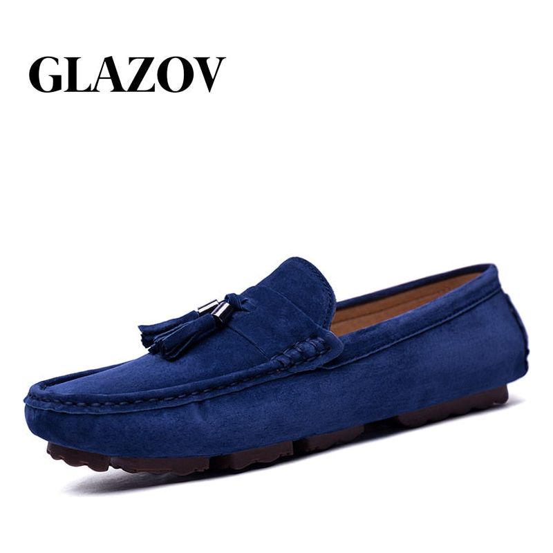 Luxury Brand Fashion Soft Moccasins Men Loafers High Quality Genuine Leather Suede Driving Shoes - Frimunt Clothing Co.