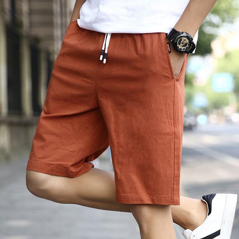Newest Summer Casual Linen Shorts Men Fashion Style Light Breathable For Summer, Beach NbaW23 - Frimunt Clothing Co.