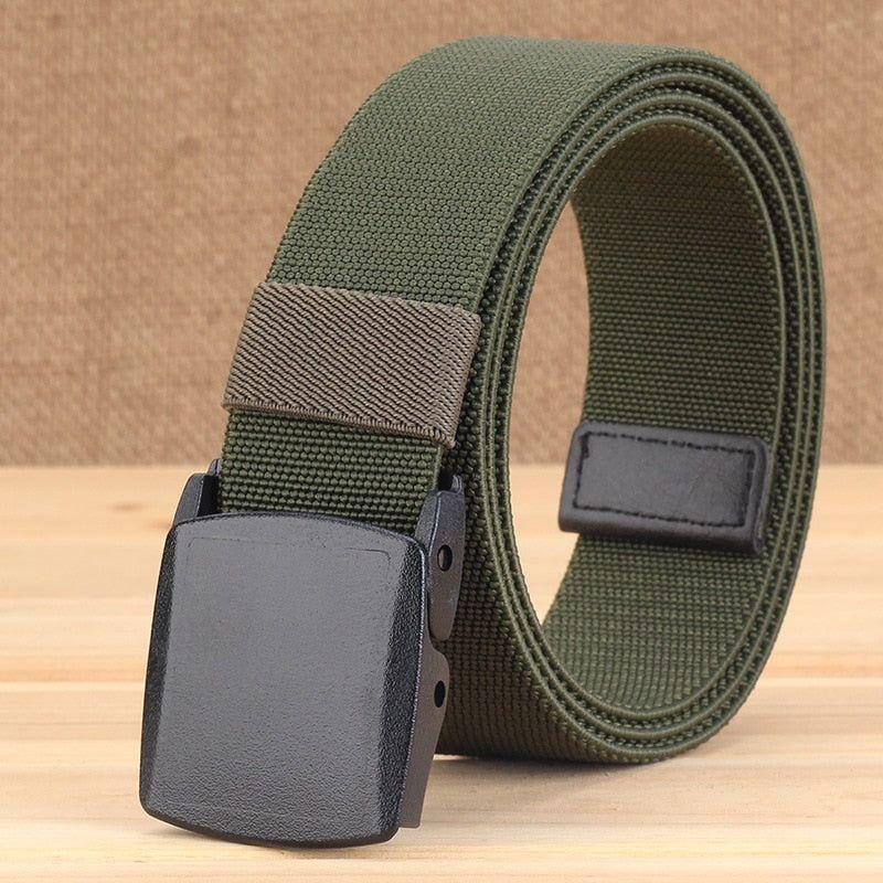 No Metal Free Over Security Elastic Woven Men's Belt Casual Canvas Ideal for Travelers - Frimunt Clothing Co.