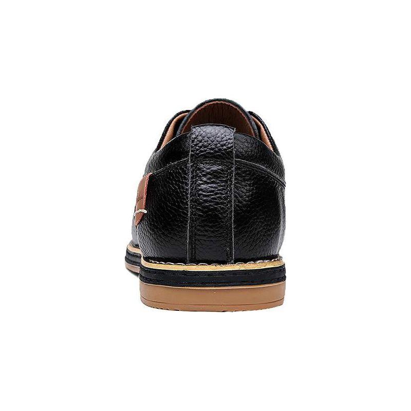 Men's Oxford Eco Leather Dress Shoes Lace Up Casual - Frimunt Clothing Co.