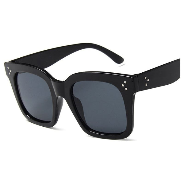 Women's Distinctive Oversize Square Sunglasses Vintage Rivet UV400