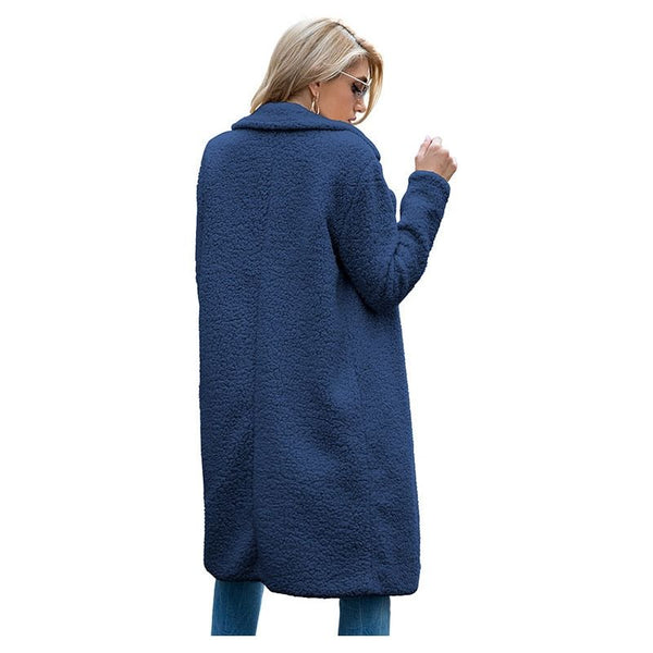 Women's Autumn Winter Coat Fashionable Double-Sided Fleece