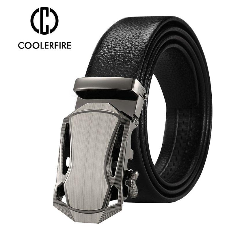 Men's Metal Luxury Brand Automatic Buckle Leather High Quality Belts - Business Casual ZDP001A - Frimunt Clothing Co.