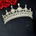 Luxury Crystal Crown Bridal Headwear Tiaras Pageant Hair Jewelry - Frimunt Clothing Co.