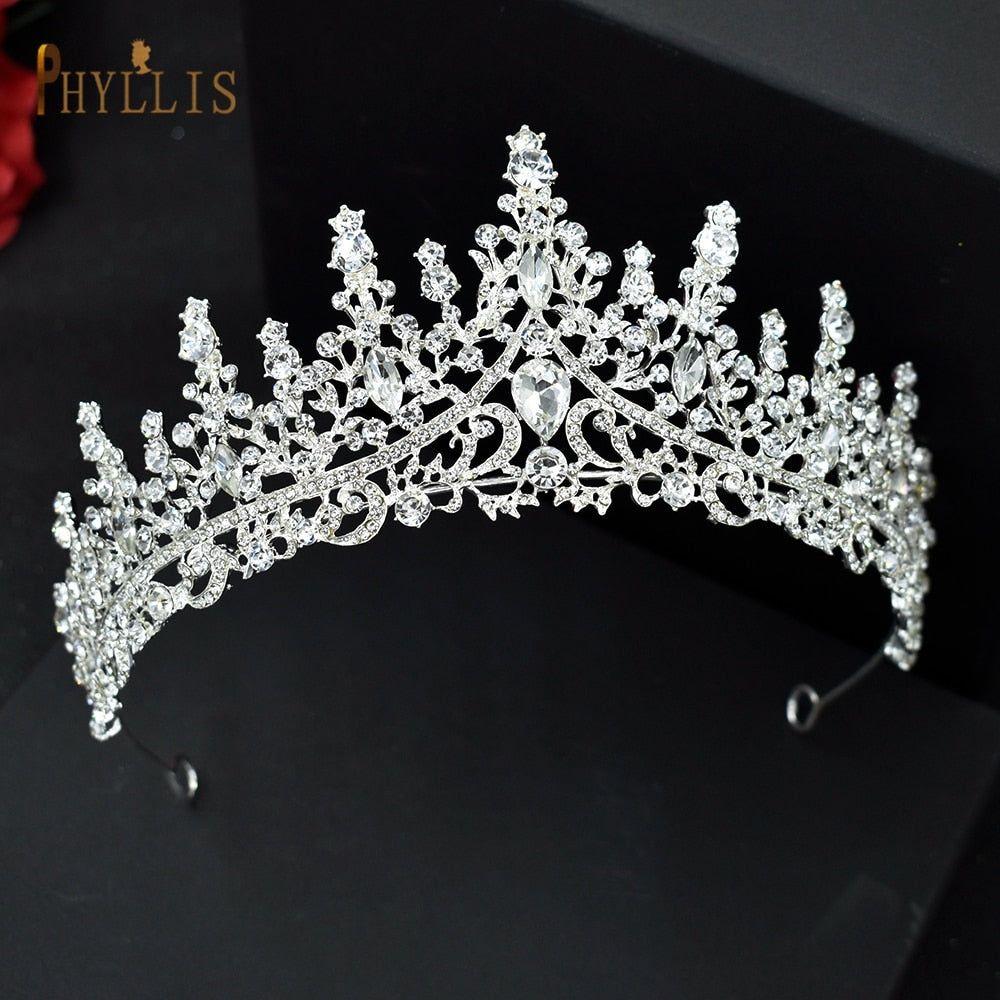 Luxury Crystal Crown Bridal Headwear Tiaras Pageant Hair Jewelry - Frimunt Clothing Co.