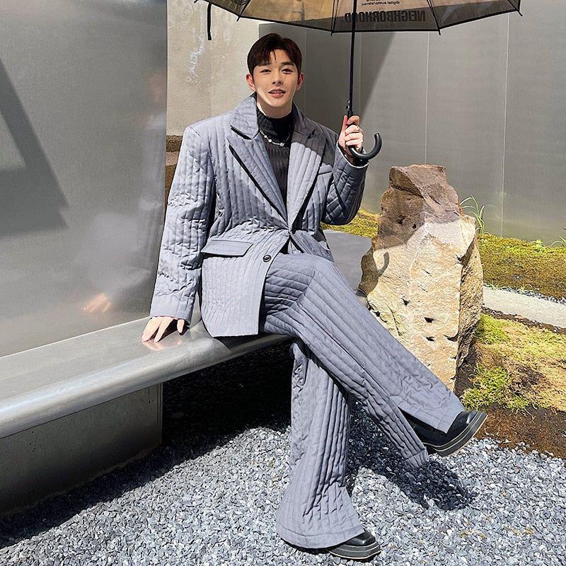 Men's Winter Thick Padded Warm Loose Baggy Casual Pants - Frimunt Clothing Co.