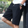 Newest Summer Casual Linen Shorts Men Fashion Style Light Breathable For Summer, Beach NbaW23 - Frimunt Clothing Co.
