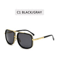 New Fashion Big Frame Men Colored Lens Retro High Quality Sunglasses 400 UV Protection - Frimunt Clothing Co.