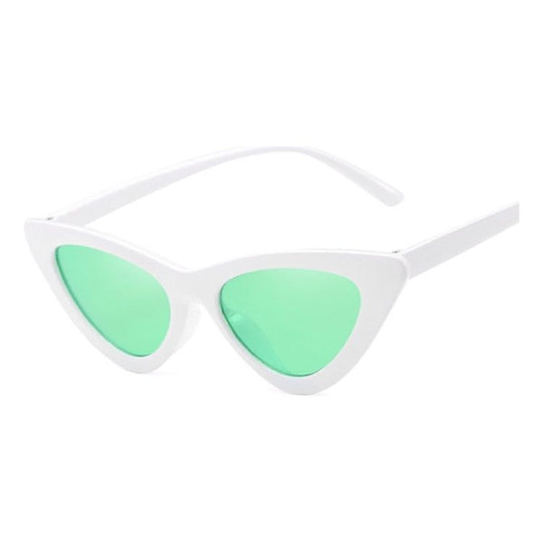 Women's Vintage Leopard Cat Eye Sunglasses Small Frame Brand Designer Ocean Mirror UV400 - Frimunt Clothing Co.