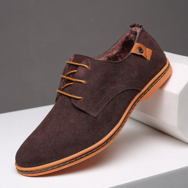 Men's Spring Fashion Lace Up Suede Oxford Shoes Sizes 38-48 - Frimunt Clothing Co.