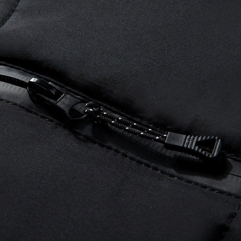 Winter Down Jacket With Hood Warm Men's Coat Stand Collar Puffer Thick Duck Parka - Frimunt Clothing Co.