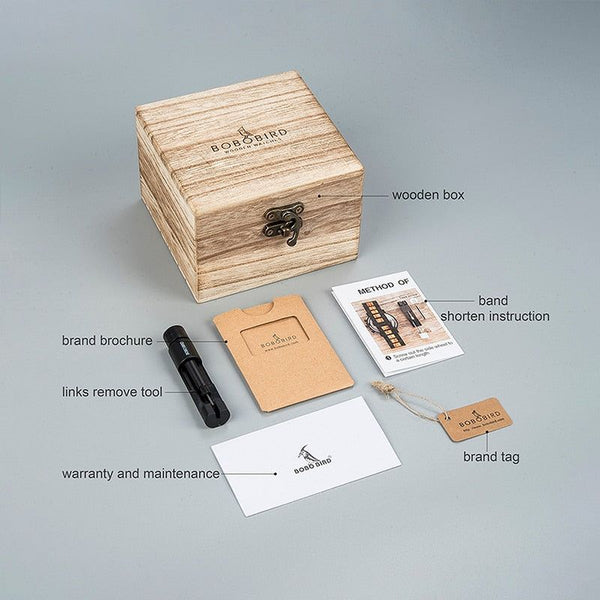 Top Brand Men's Premium Wood Luxury Watch With Gift Box
