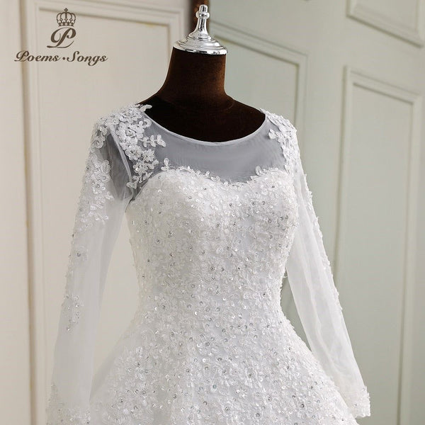 Alma Elegant Long Sleeves Wedding Dress