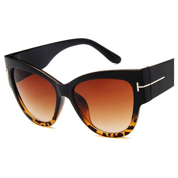 Women's Luxury Designer Fashion Black Cat Eye Sunglasses Gradient UV400 - Frimunt Clothing Co.