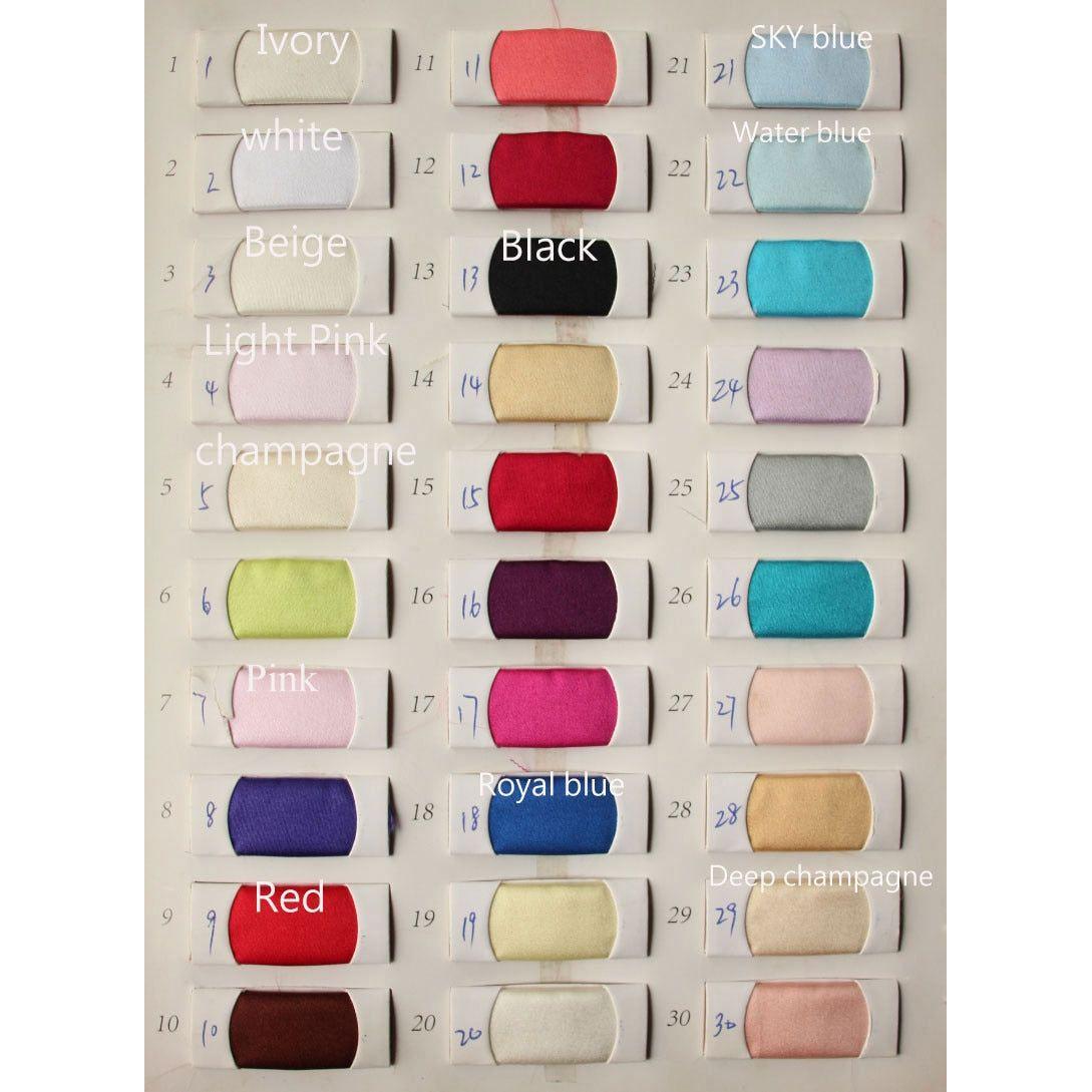 Satin Bridal Bolero Jacket Stand-up Collar 3/4 Sleeves - Frimunt Clothing Co.