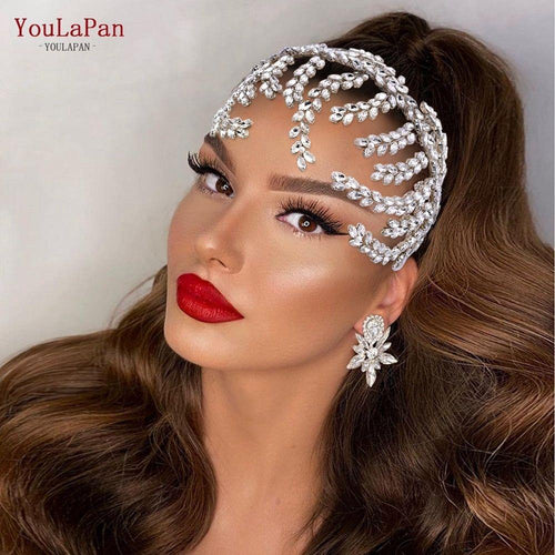 Bride Crown/Hair Vine With Rhinestones Luxury Bridal Headwear Accessories - Frimunt Clothing Co.