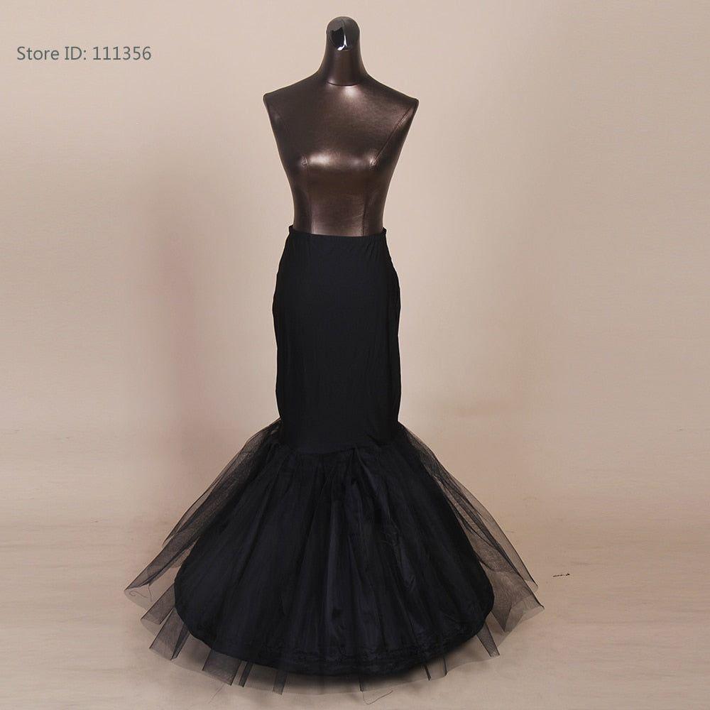 One Hoop Fishtail Mermaid Underskirt Wedding Dress Crinoline Bridal Petticoat - Frimunt Clothing Co.