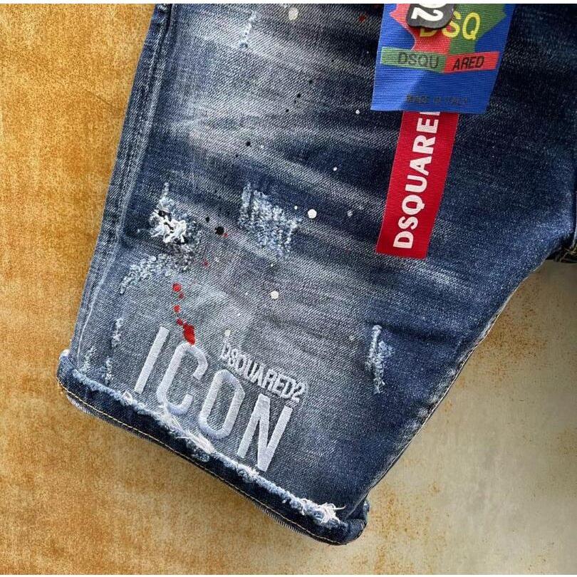 Top Clothing Dsquared2 Summer Men Jeans Slim Fit Shorts High Quality Denim Ripped - Frimunt Clothing Co.