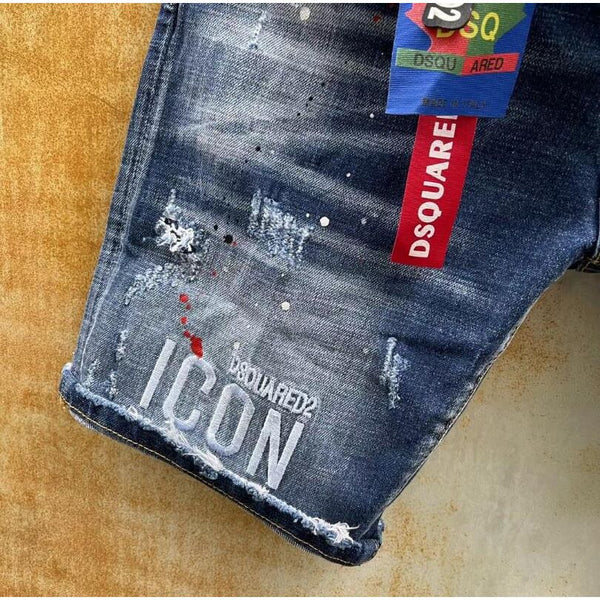 Top Clothing Dsquared2 Summer Men Jeans Slim Fit Shorts High Quality Denim Ripped - Frimunt Clothing Co.