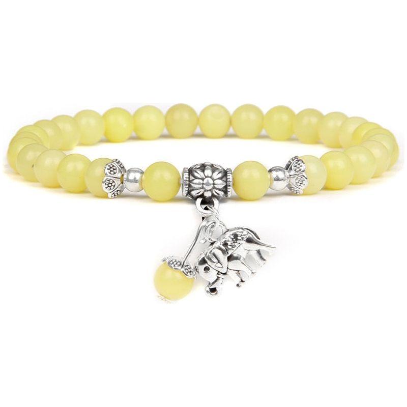 Women's Lucky Natural Stone Beads Bracelets With Charm Boho Jewelry - Frimunt Clothing Co.