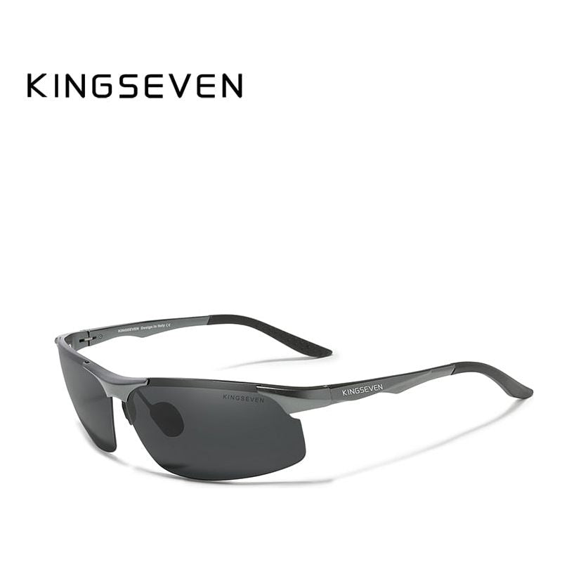 Genuine KINGSEVEN Polarized Men Aluminum Sunglasses Driving Mirror Lens Male Sun Glasses UV400 Eyewear 9126 - Frimunt Clothing Co.