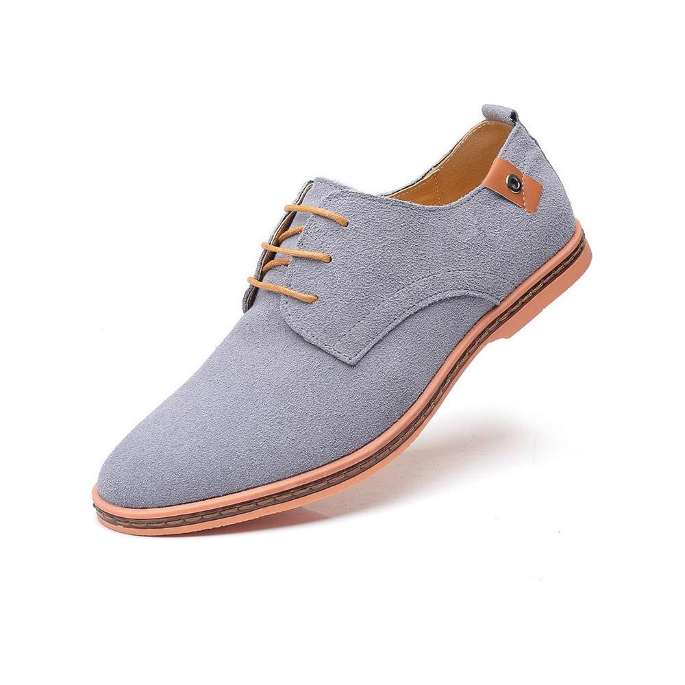 Men's Spring Fashion Lace Up Suede Oxford Shoes Sizes 38-48 - Frimunt Clothing Co.