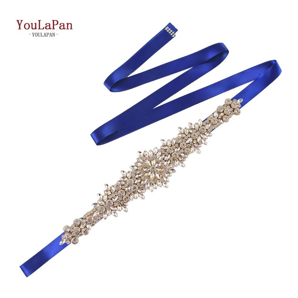 Elegant Golden Crystal Bridal Gown Belt Luxury Wedding Accessories - Frimunt Clothing Co.