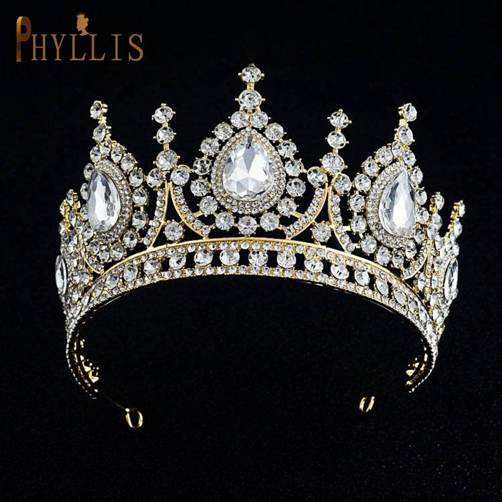 Luxury Bridal Crown Pageant Diadem Handmade Bridal Hair Jewelry - Frimunt Clothing Co.