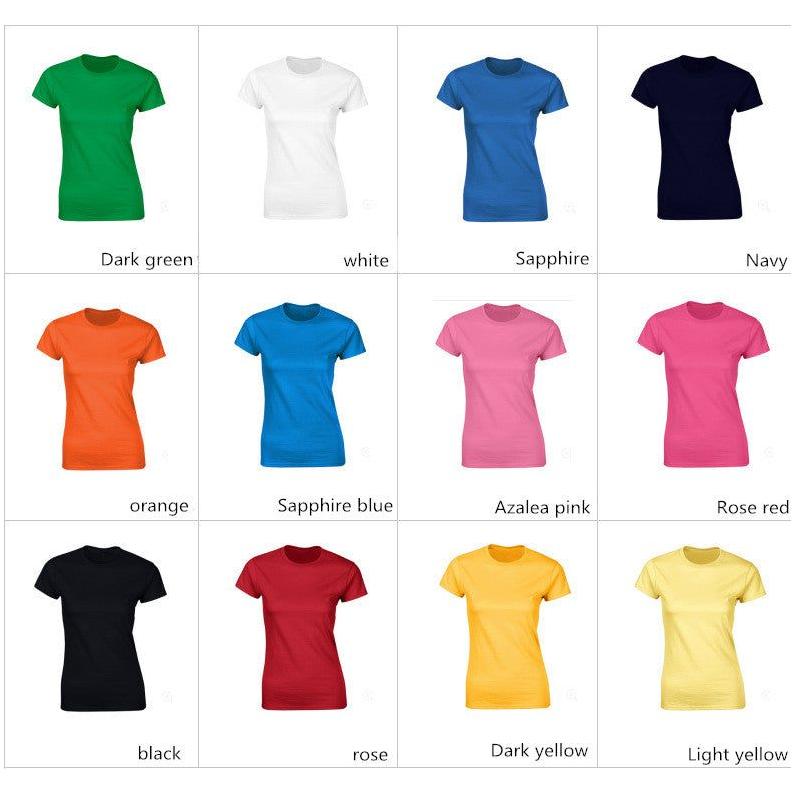 New 100% High Quality Cotton Women's T-Shirts - Short Sleeves Solid Colors - Frimunt Clothing Co.