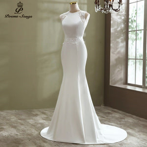 Elysse Elegant Mermaid Style Wedding Dress - Frimunt Clothing Co.