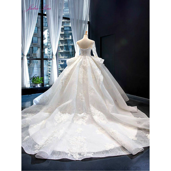 Julia Kui High-End Vintage Princess Silhouette Wedding Gown