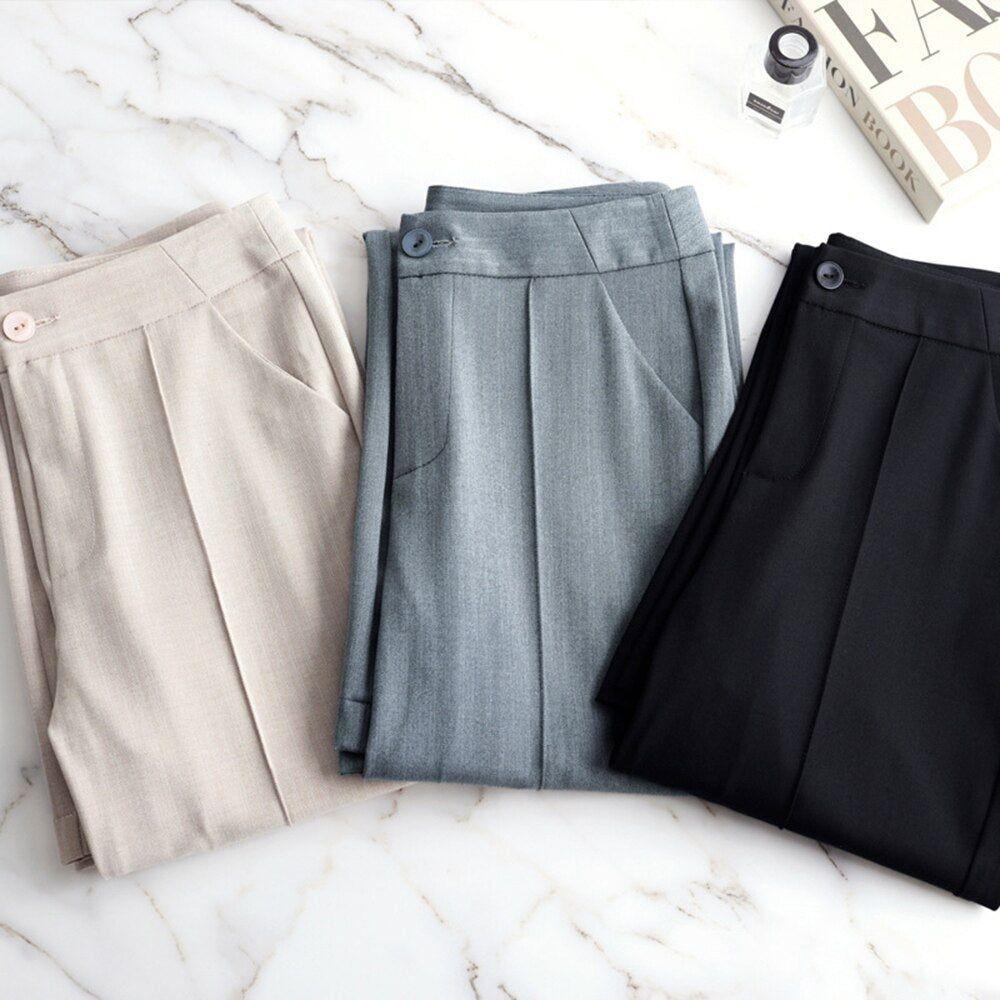 Women's Flared Pants 2021 New Spring Summer High Waist Pants Plus Sizes - Frimunt Clothing Co.