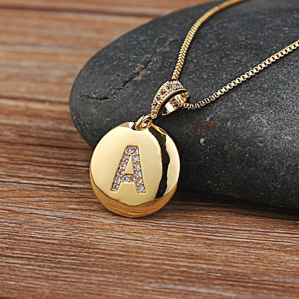 Hot Sale Top Quality Women's Initial Letter Necklace Gold Color 26 Letters Charm Pendants - Frimunt Clothing Co.