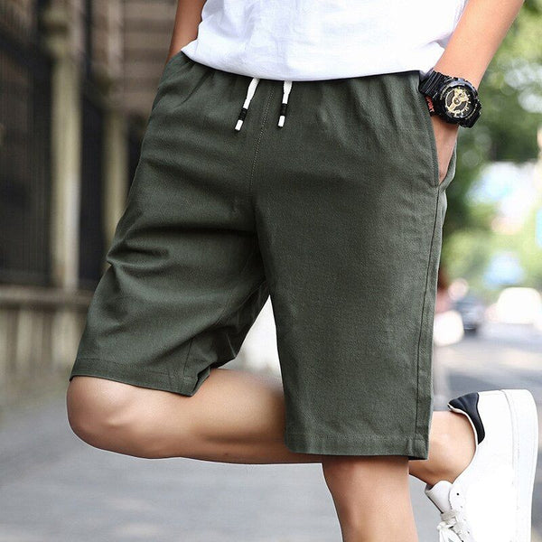 Newest Summer Casual Linen Shorts Men Fashion Style Light Breathable For Summer, Beach NbaW23