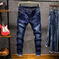 Men's Skinny Jeans Slim Fit High Quality Stretch Colors Blue Khaki Gray - Frimunt Clothing Co.
