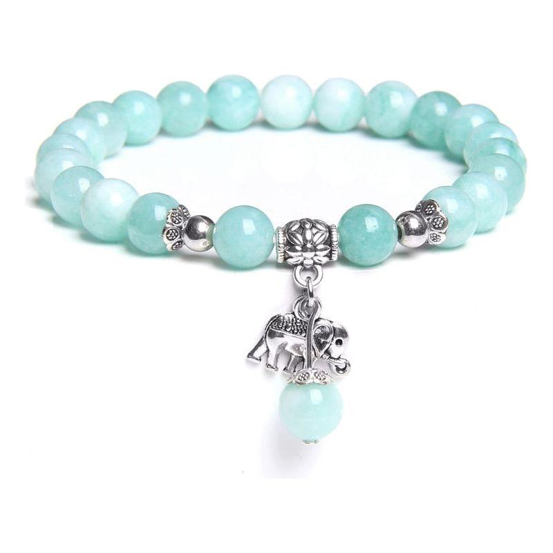 Women's Lucky Natural Stone Beads Bracelets With Charm Boho Jewelry - Frimunt Clothing Co.