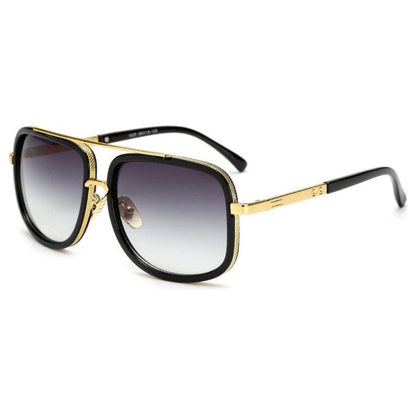 New Fashion Big Frame Men Colored Lens Retro High Quality Sunglasses 400 UV Protection - Frimunt Clothing Co.