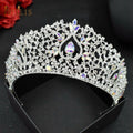 Luxury Bridal Crown Pageant Diadem Handmade Bridal Hair Jewelry - Frimunt Clothing Co.