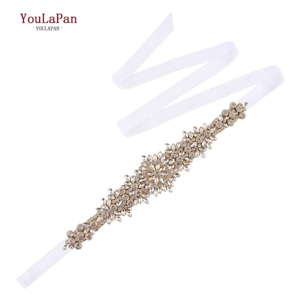 Elegant Golden Crystal Bridal Gown Belt Luxury Wedding Accessories - Frimunt Clothing Co.