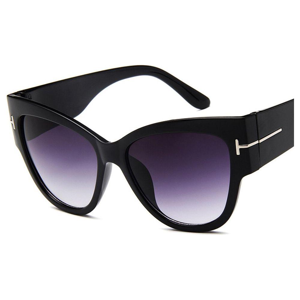 Women's Luxury Designer Fashion Black Cat Eye Sunglasses Gradient UV400 - Frimunt Clothing Co.