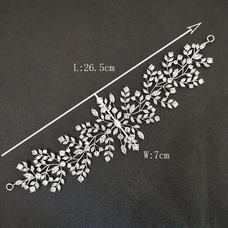Luxury Flexible Full Cubic Zircon Bridal Tiara Headband Bride Bridesmaids Crown - Frimunt Clothing Co.