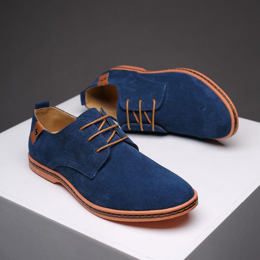 Men's Spring Fashion Lace Up Suede Oxford Shoes Sizes 38-48 - Frimunt Clothing Co.