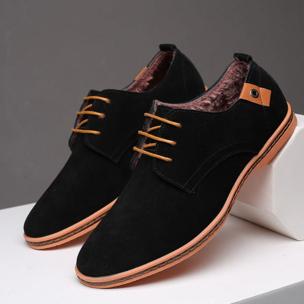 Men's Spring Fashion Lace Up Suede Oxford Shoes Sizes 38-48 - Frimunt Clothing Co.