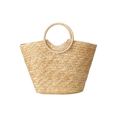 Women's Handbag Summer Beach Tote Bag Handmade Woven Natural Straw Large Capacity - Frimunt Clothing Co.