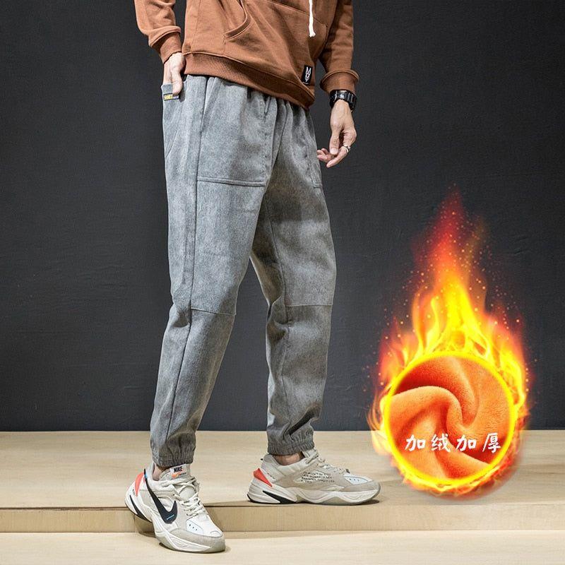 Men's Winter Warm Thick Pants With Fleece Lining - Frimunt Clothing Co.